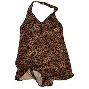 Islander one Piece Women's Size 10 Animal‎ Print Bathing Suit